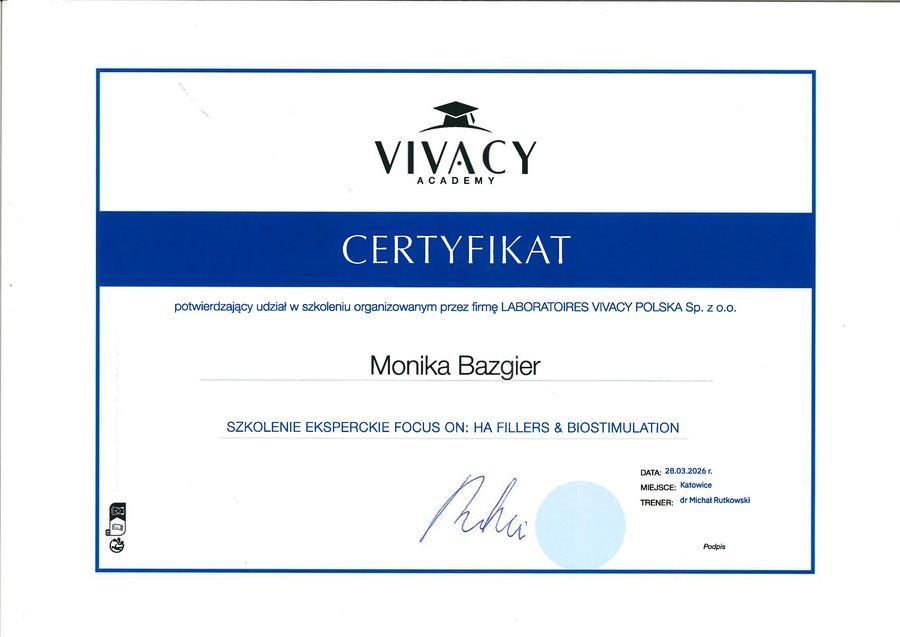 Skan certyfikatu Vivacy